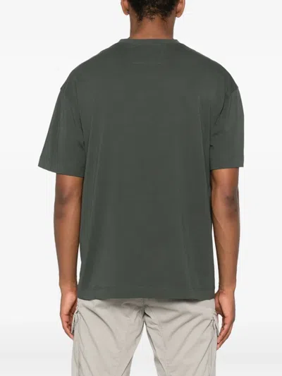 C.p. Company Mens Cp Company Sailors Graphic-print Short-sleeve Cotton T-shirt In Green