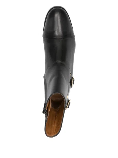Anne Thomas Mr. Thomas Double-buckle Studded Ankle Boots