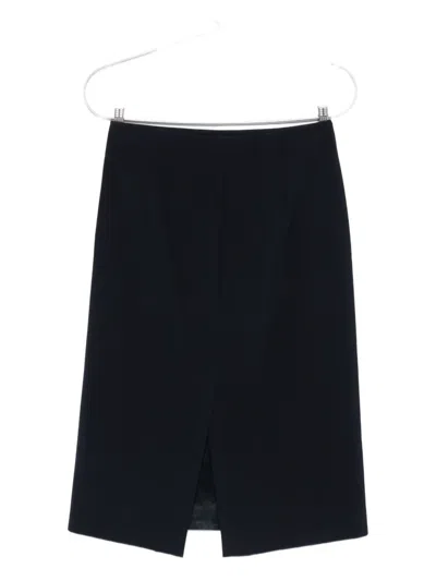 Peserico Back-vent Midi Skirt In Black