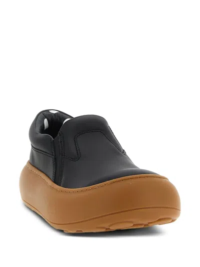Moschino Slip-on Sneakers Sole Contrasting In Black