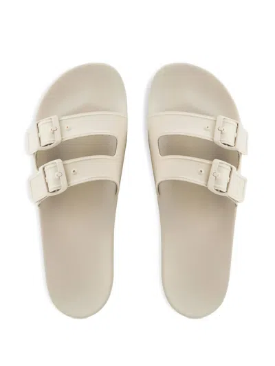 Emporio Armani Double Buckle Slides
