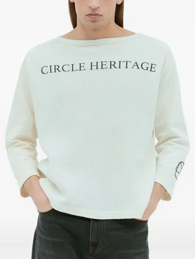 Circle Heritage Thermal Logo-detail Top In Neutral