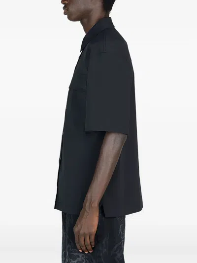 Han Kjobenhavn Short-sleeves Pocket Shirt In Black