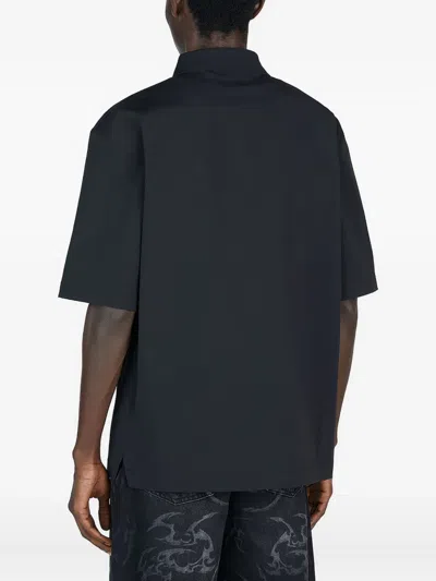 Han Kjobenhavn Short-sleeves Pocket Shirt In Black