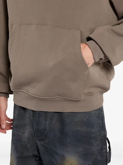 Dime Cursive Studded Hoodie In Brown