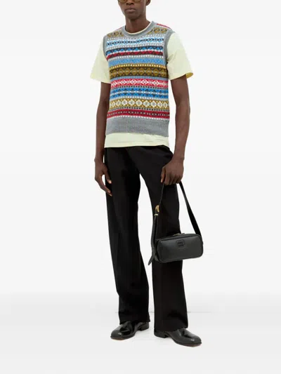Wales Bonner Fair-isle Pattern Sleeveless Vest In Multi