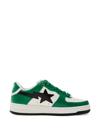 A Bathing Ape Bape Sta 3 Leather Sneakers