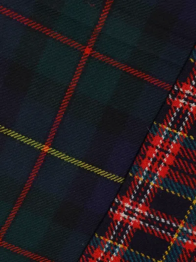 Rave Review Patchwork Checked Skirt In Multi