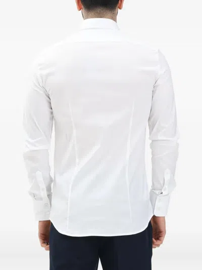 Patrizia Pepe Long-sleeve Button-up Shirt In White
