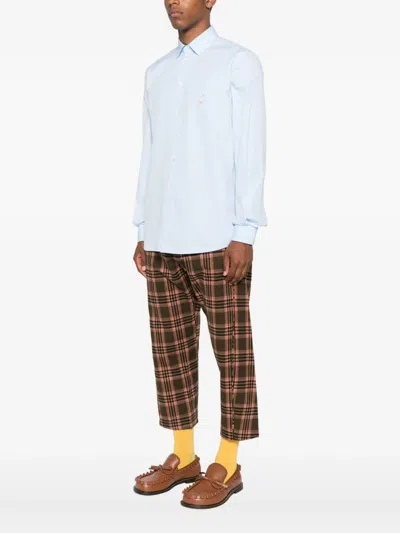 Moschino Long Sleeve Shirt In Blue