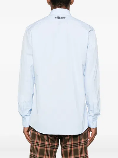 Moschino Long Sleeve Shirt In Blue