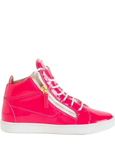 Giuseppe Zanotti Kriss Zip-fastening Patent Leather Sneakers