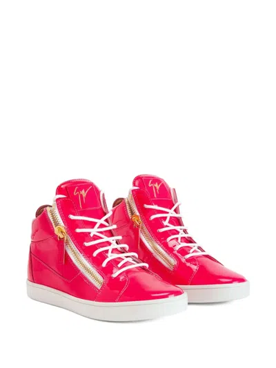 Giuseppe Zanotti Kriss Zip-fastening Patent Leather Sneakers