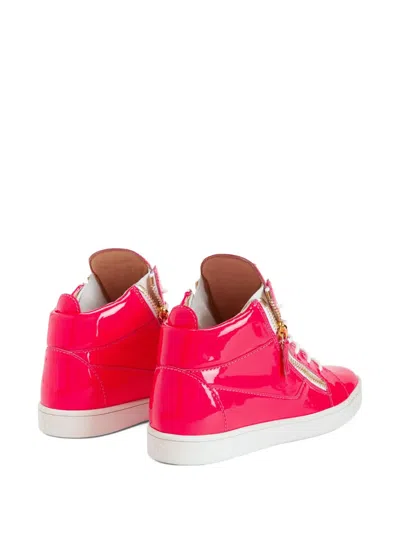 Giuseppe Zanotti Kriss Zip-fastening Patent Leather Sneakers