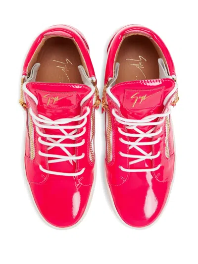 Giuseppe Zanotti Kriss Zip-fastening Patent Leather Sneakers