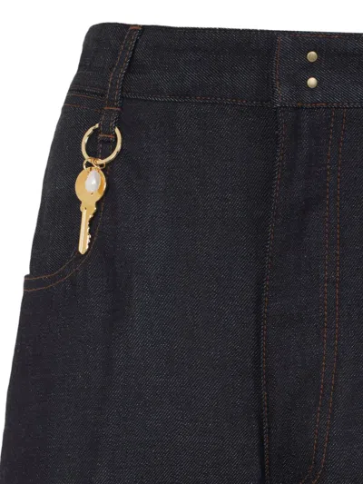 Carven Key Charm Straight-leg Jeans