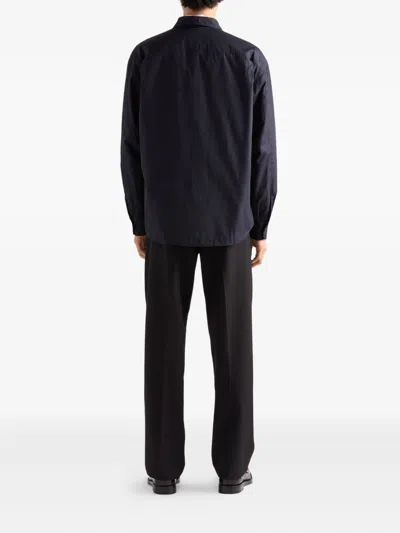 Prada Wool Pants In Black