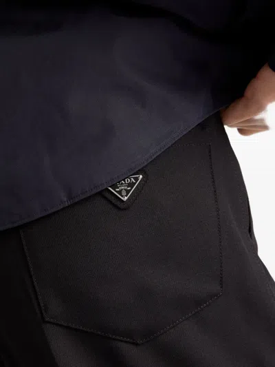 Prada Wool Pants In Black