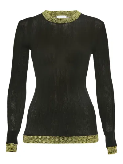 Pre-owned Ganni 2024 Ribbed-knit Top