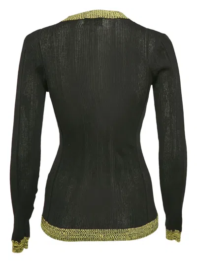 Pre-owned Ganni 2024 Ribbed-knit Top