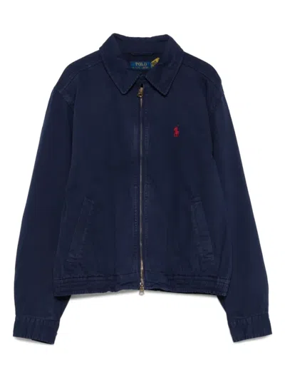 Polo Ralph Lauren Zip-up Cotton Jacket In Blue