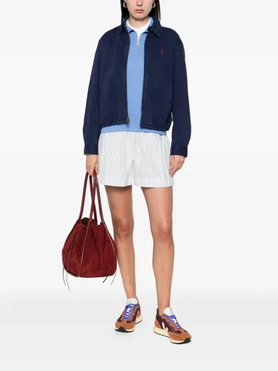 Polo Ralph Lauren Zip-up Cotton Jacket In Blue