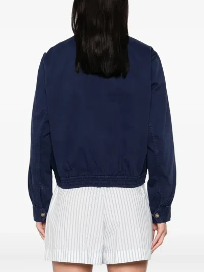 Polo Ralph Lauren Zip-up Cotton Jacket In Blue