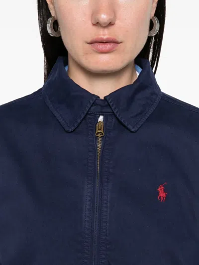 Polo Ralph Lauren Zip-up Cotton Jacket In Blue