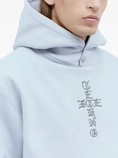 Ice & Techno Cross Logo Print Hooded Sweatshirt In Multi