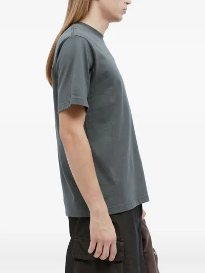 Ice & Techno Logo-print Crew-neck T-shirt In Green