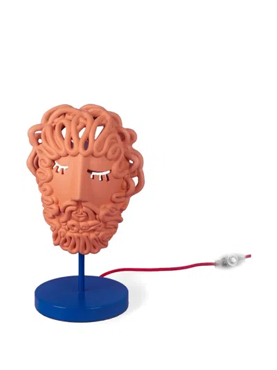 Seletti Magna Graecia Ulysse Mask Lamp (24cm X 14cm) In Brown