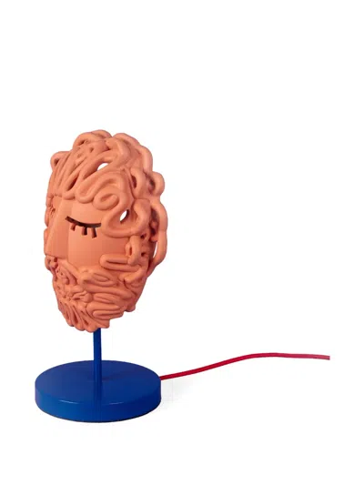 Seletti Magna Graecia Ulysse Mask Lamp (24cm X 14cm) In Brown