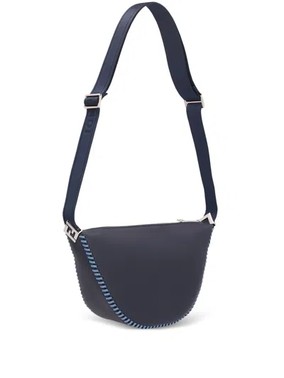 Fendi Small Melon Curved-edge Leather Messenger Bag