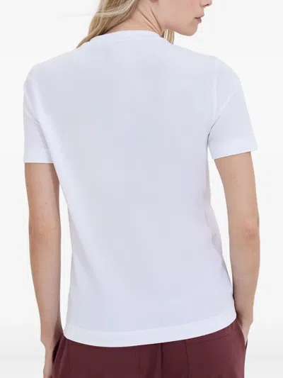 Brunello Cucinelli Logo-detail Jersey T-shirt In White