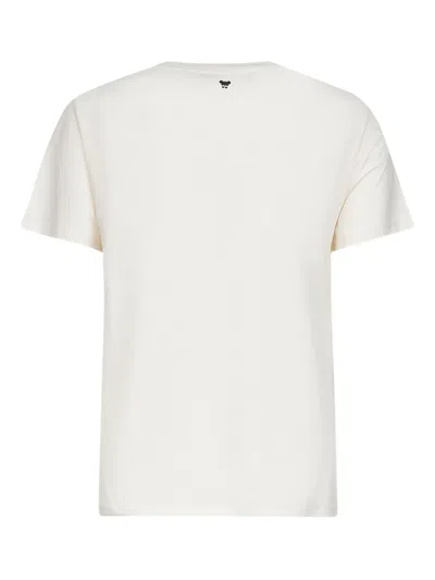 Weekend Max Mara Whale-print Crew-neck T-shirt In White