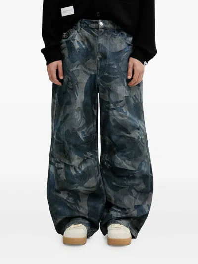 Aape By A Bathing Ape Camouflage-pattern Jeans