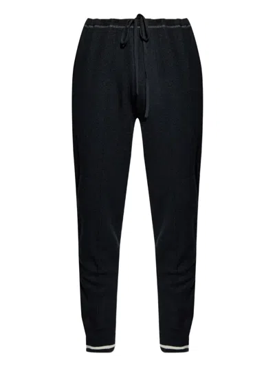 Maison Margiela Wool Trousers With Side Zipper In Black