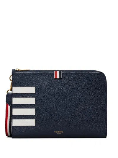 Thom Browne 4-bar Wallet In Blue