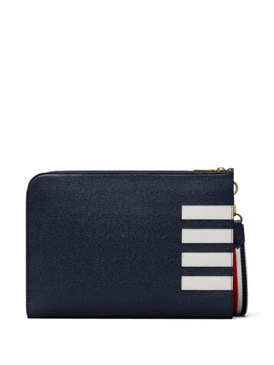 Thom Browne 4-bar Wallet In Blue