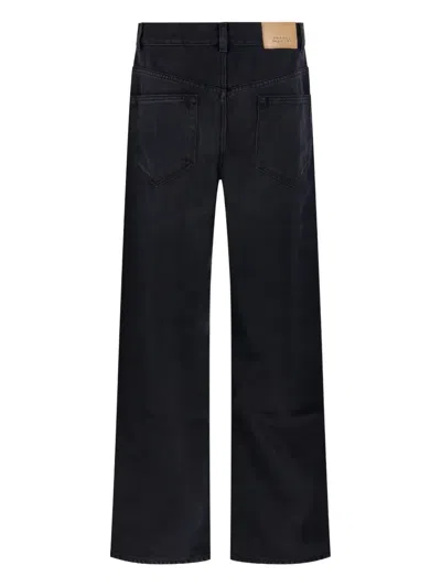 Isabel Marant Étoile High-rise Straight Leg Jeans With Belt Loops In Black
