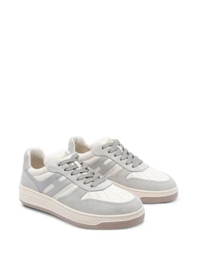 Hogan Sneakers With Perforated Toe Box And Contrasting Accents In Gray