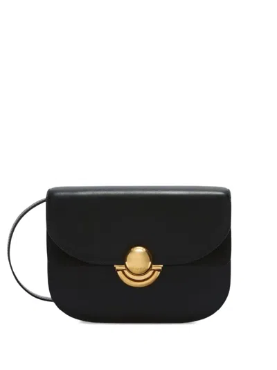 Furla Sfera Shoulder Bag Black In Smooth Leather In Black
