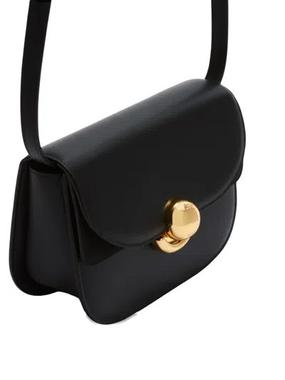 Furla Sfera Shoulder Bag Black In Smooth Leather In Black