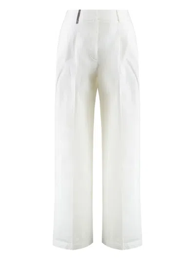 Peserico Tapered Trousers In White