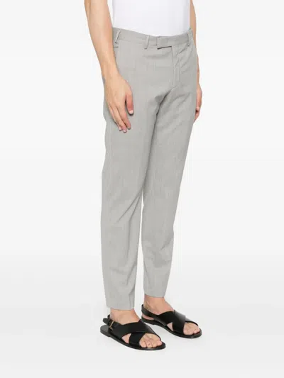 Pt Torino Wool Trousers In Gray