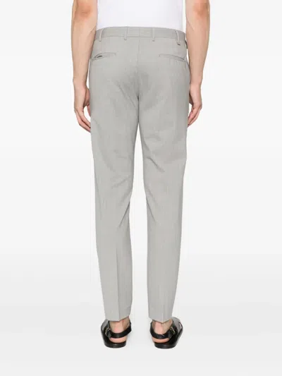 Pt Torino Wool Trousers In Gray
