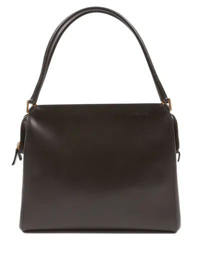Pre-owned Prada 2000s Leather Handbag In Brown