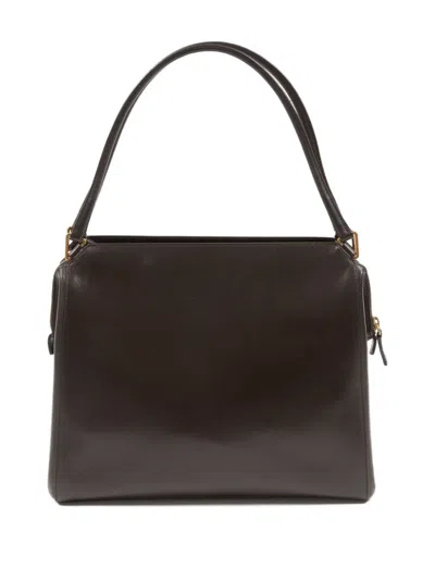 Pre-owned Prada 2000s Leather Handbag In Brown