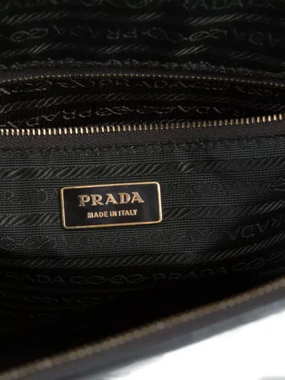 Pre-owned Prada 2000s Leather Handbag In Brown