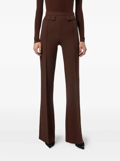 Elisabetta Franchi Flared Leg Trousers Gold-tone Buttons